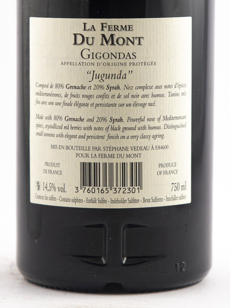 Gigondas La Ferme du Mont Jugunda 2021 75 cl Rouge