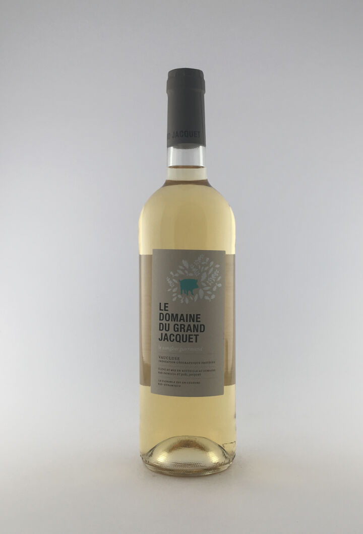 IGP Vaucluse Le Grand Jacquet Le Sanglier Gourmand BIO 2016 75 cl Blanc