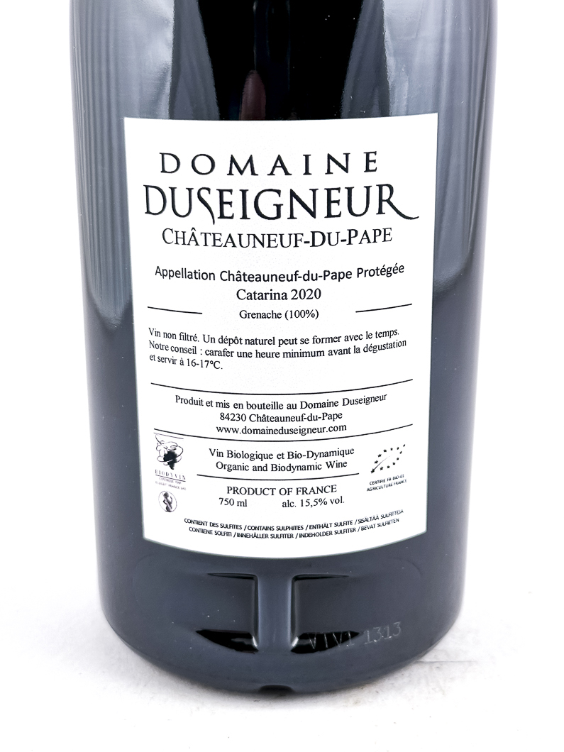 Châteauneuf du pape Bernard Duseigneur CATARINA 2020 75 cl Rouge
