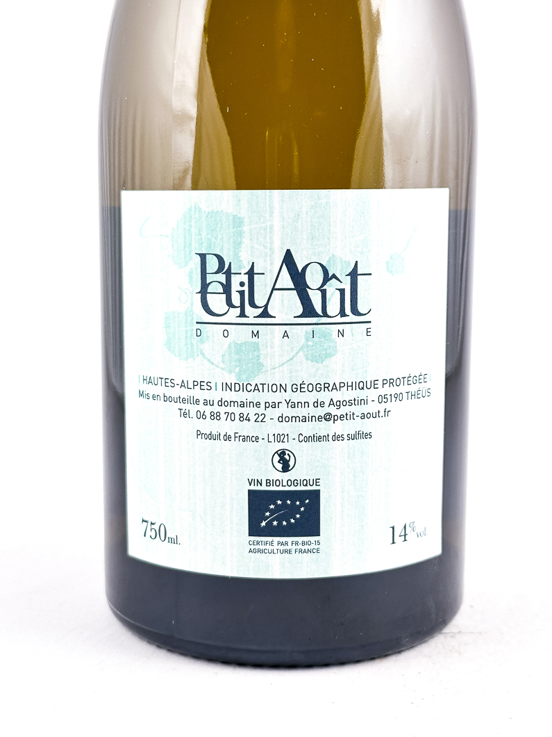 IGP Hautes Alpes Petit Aout Le Poids du Superflu BIO 2022 75 cl Blanc