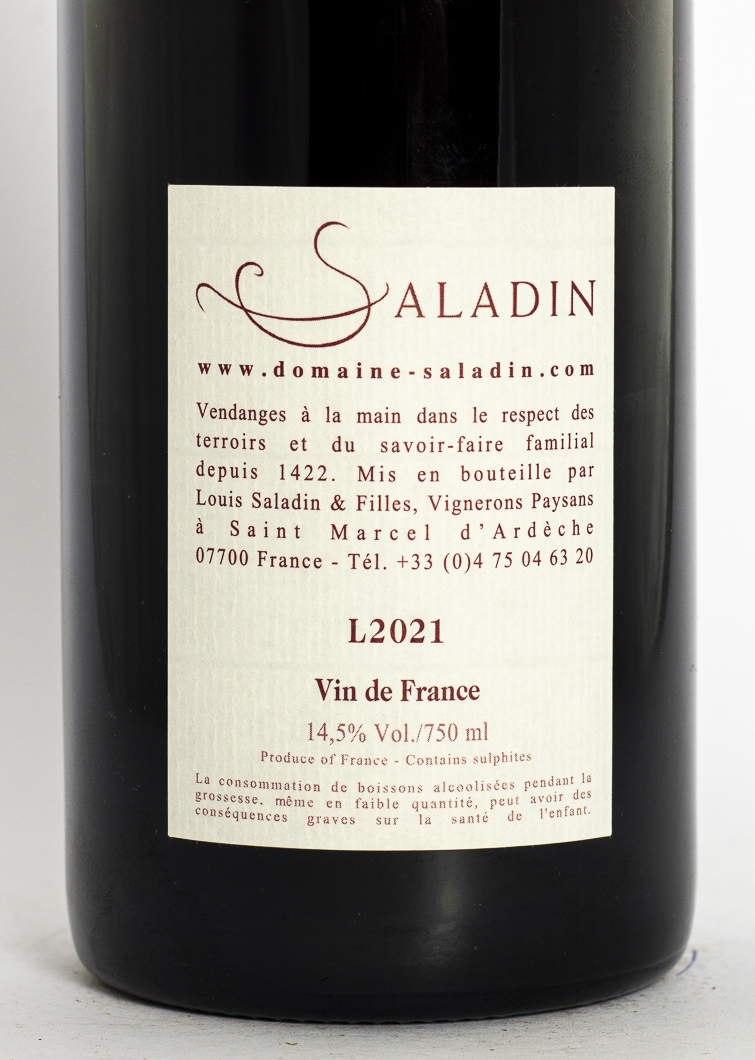 Côtes du Rhône Domaine Saladin Haut Brissan BIO, BIODYNAMIE 2021 75 cl Rouge