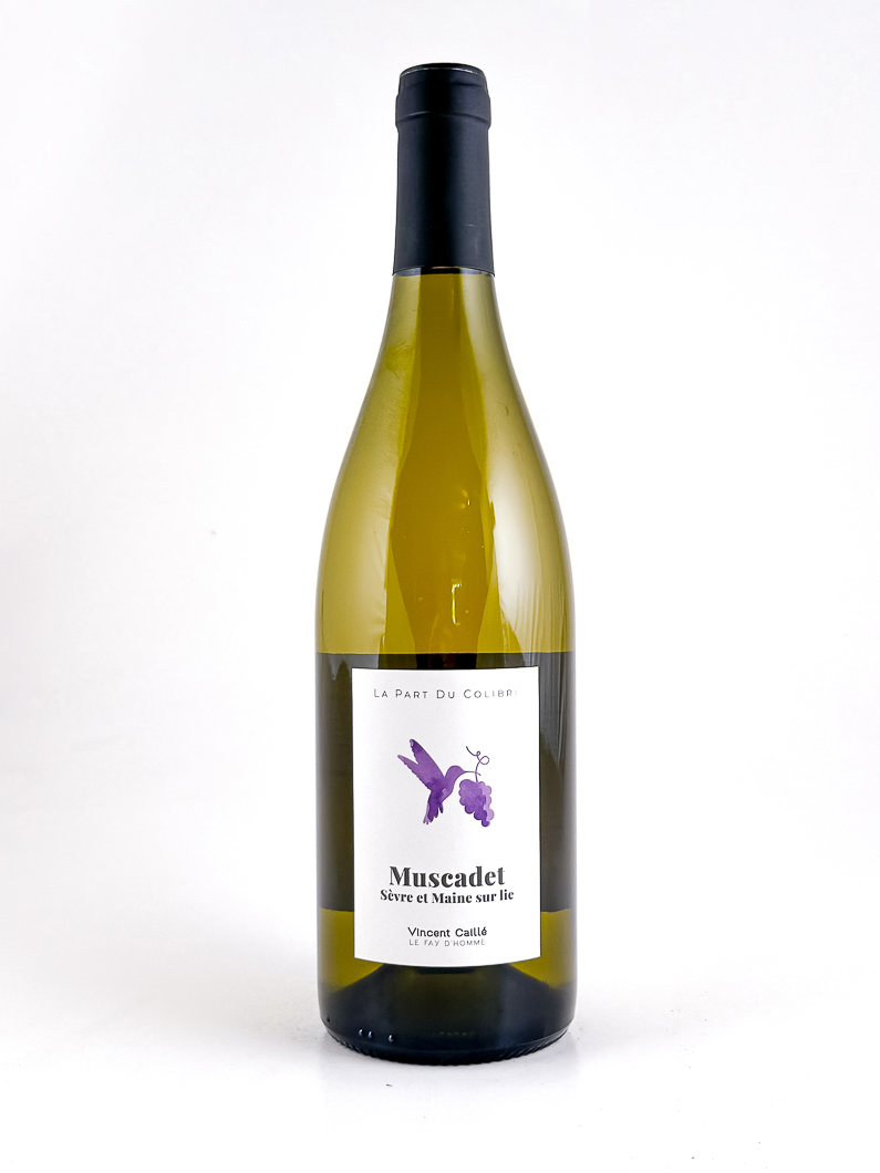 AOP Muscadet sur Lie Le fayt d'homme, Vincent caille Part du Colibri, Bio, Biodynamie 2023 75 cl Blanc