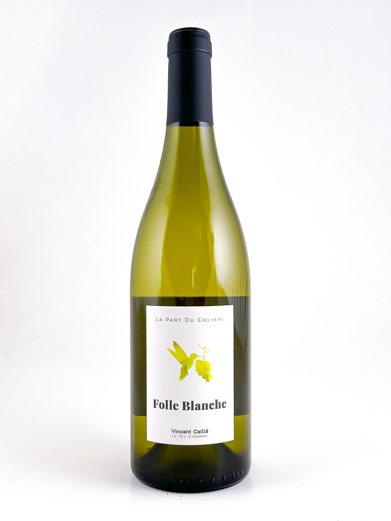 Vin de France Le fayt d'homme, Vincent caille La part du Colibri, Folle blanche, BIO, Biodynamie 2023 75 cl Blanc