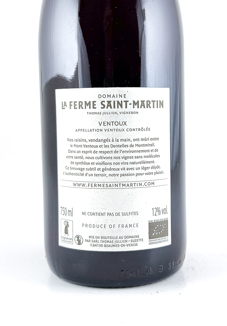 Ventoux La Ferme Saint-Martin La Gérinne BIO 2023 75 cl Rouge