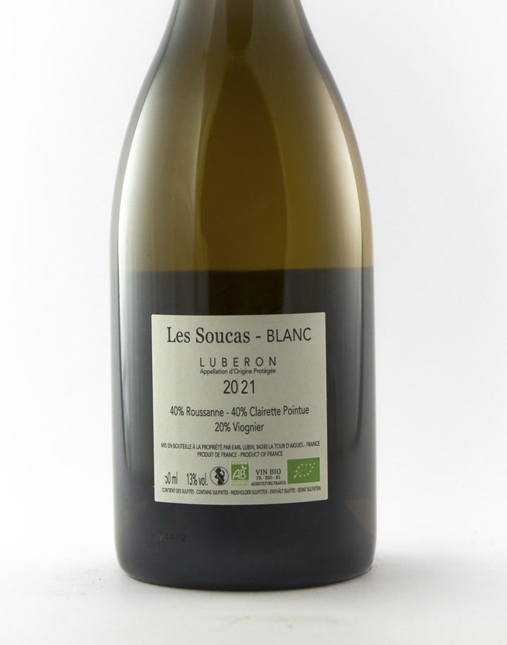 AOP Lubéron Le Novi Les Soucas AB 2021 150 cl Blanc