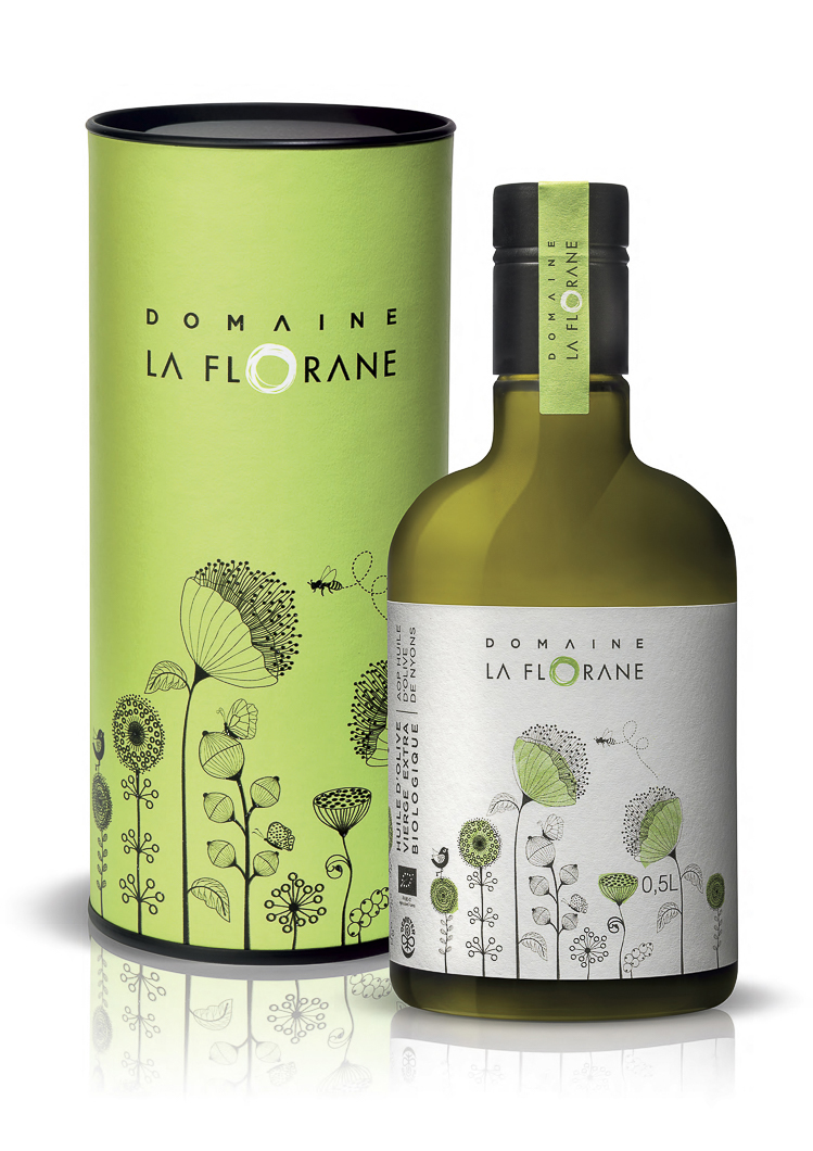 Huile d'Olive AOP de Nyons, avec Etui La Florane Extra Vierge , Biodynamie 50 cl