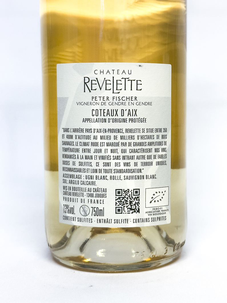 Coteaux d'Aix en Provence Revelette Chateau Revelette  2023 75 cl Blanc