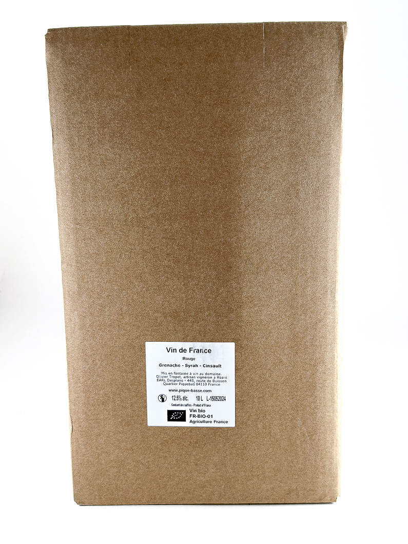 VSIG Pique Basse BIB (cubi) BIO 1000 cl Rouge