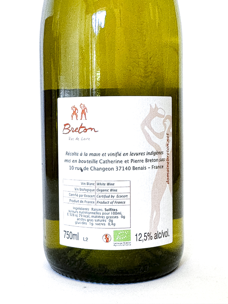 Loire, Vouvray AOC Breton Pierres Rousses, BIO 2023 75 cl Blanc