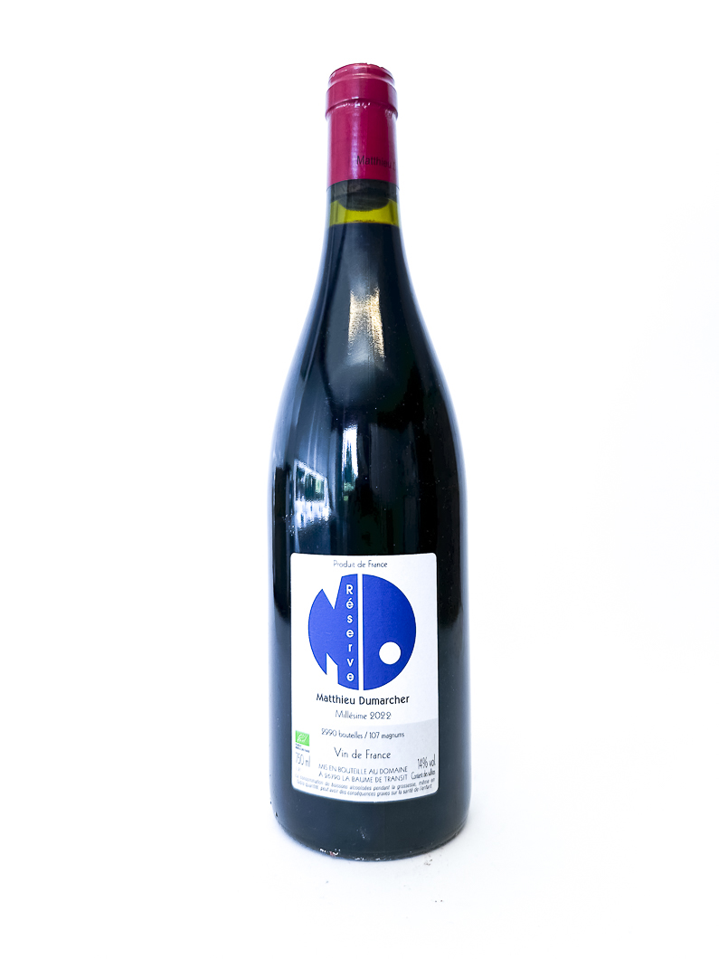 Côtes du Rhône Matthieu Dumarcher Reserve BIO 2022 75 cl Rouge