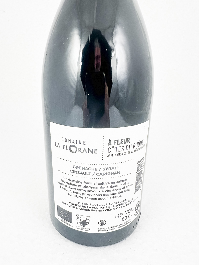 CDR Villages - Visan La Florane A Fleur  BIODYNAMIE 2023 50 cl Rouge