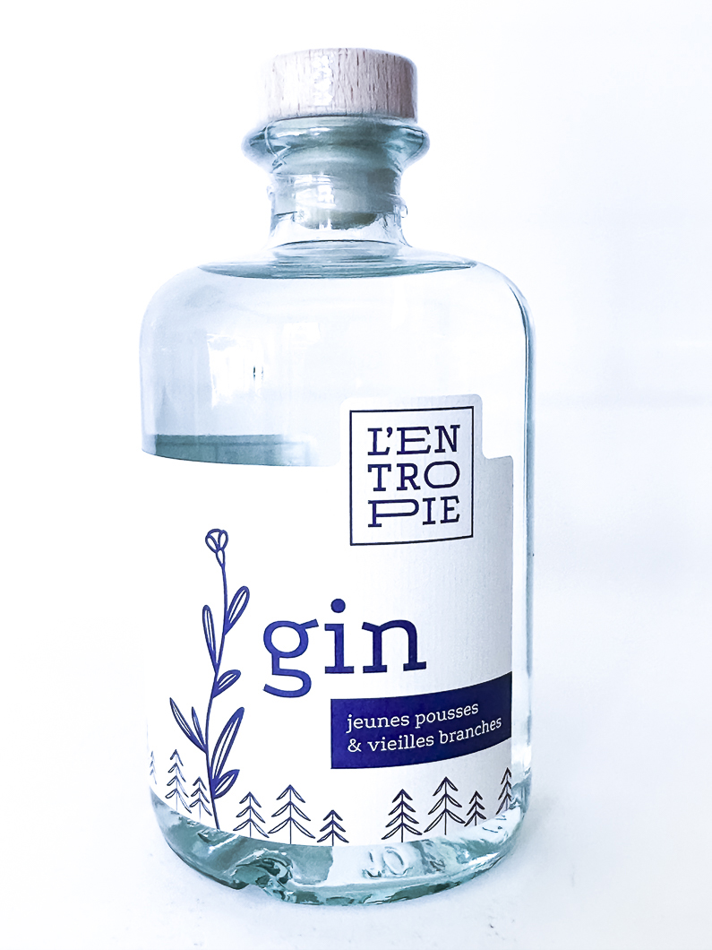 Gin L'entropie Jeunes pousses & vieilles branches, Bio 50 cl Alcool