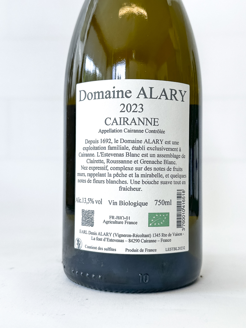 CDR Villages - Cairanne denis alary l'estevenas 2024 75 cl Blanc
