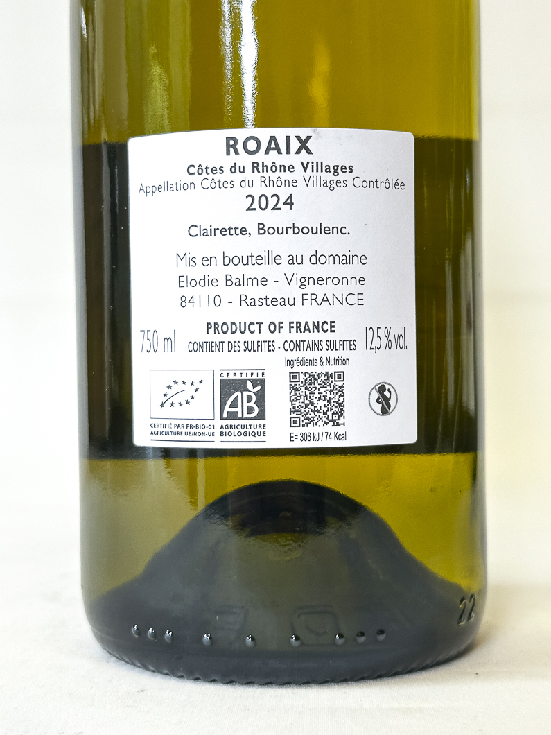 CDR Villages Elodie Balme Roaix blanc 2024 75 cl Blanc