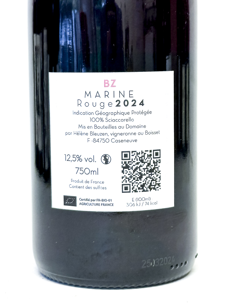 *IGP Vaucluse Helene Bleuzen MARINE BIO 2024 75 cl Rouge