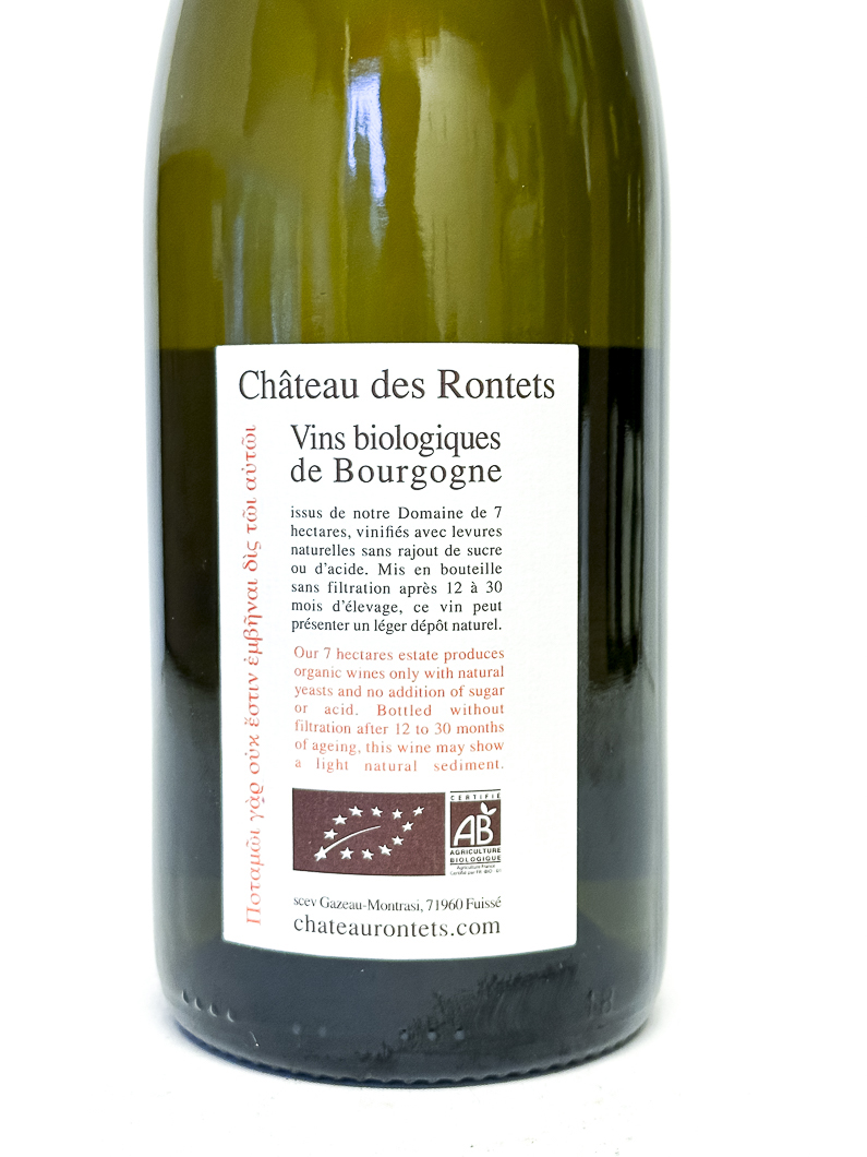 poully fuissé chateau des rontets varambon BIO 2022 75 cl Blanc