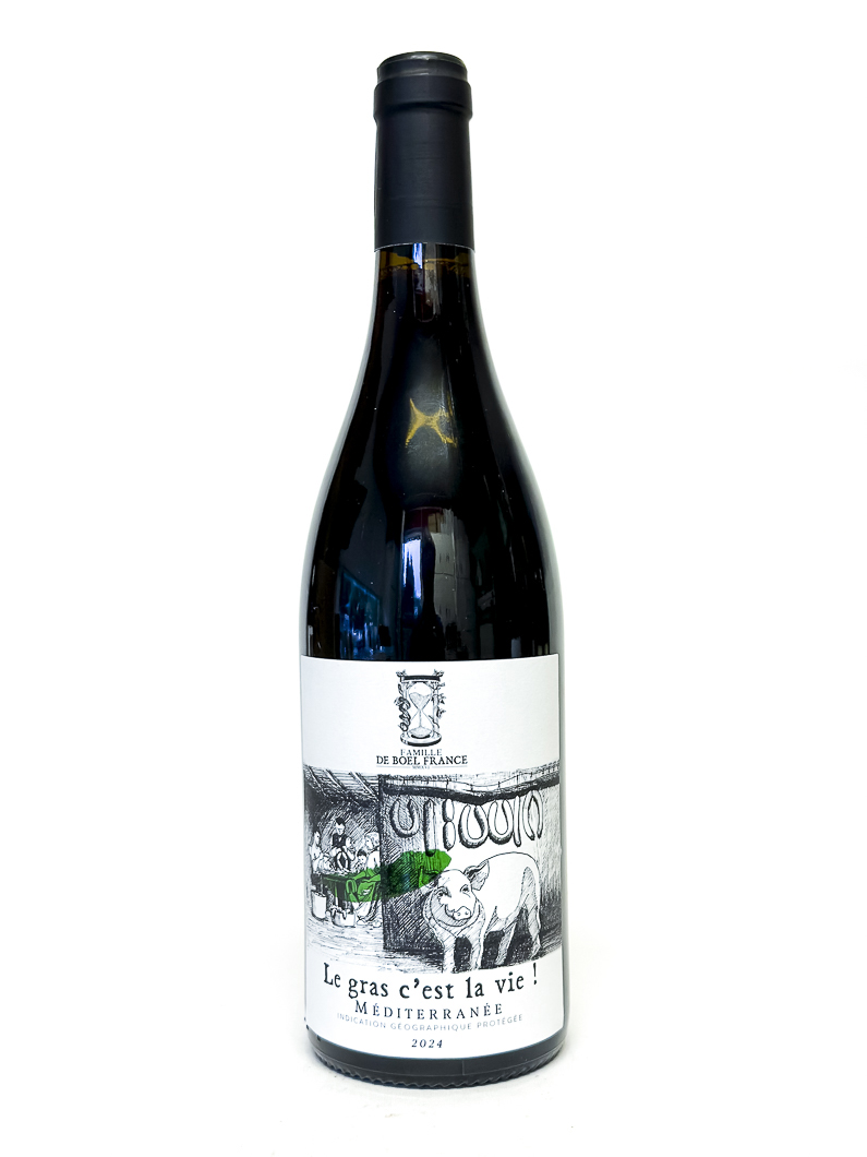 IGP mediterranée de boel france le gras c'est la vie  BIO 2024 75 cl Rouge