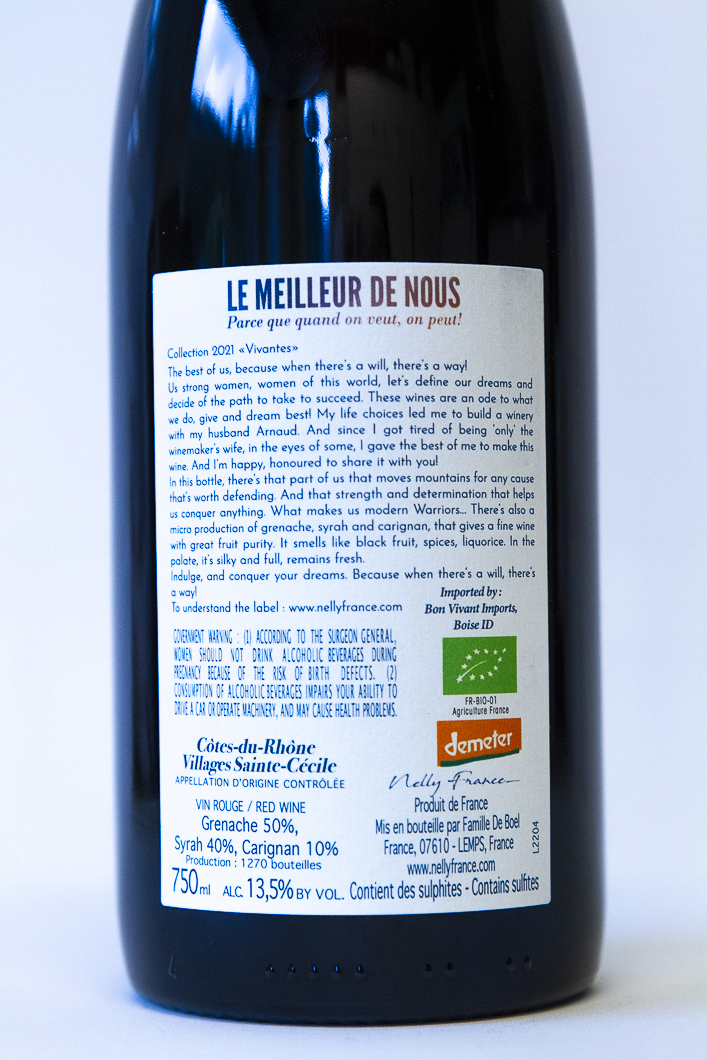 IGP Vaucluse de boel france GUERRIERES BIO  2023 75 cl Rouge