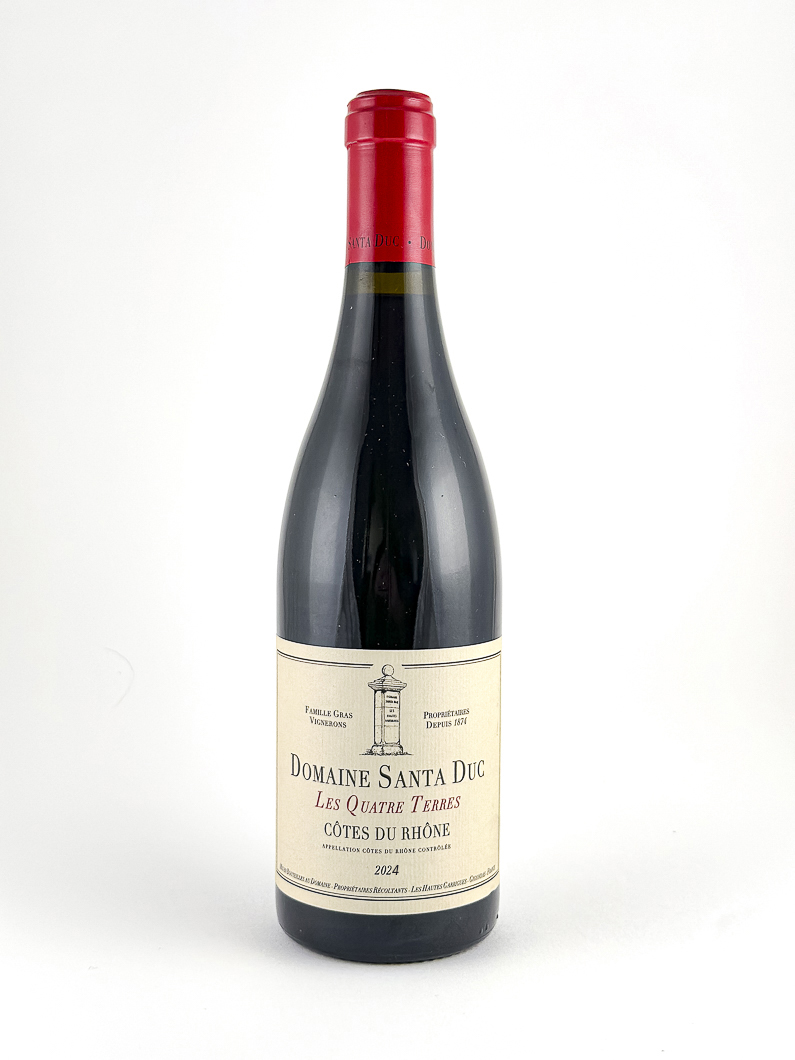 Côtes du Rhône, AOP Santa Duc Les Quatres terres, BIO, Biodynamie 2024 75 cl Rouge
