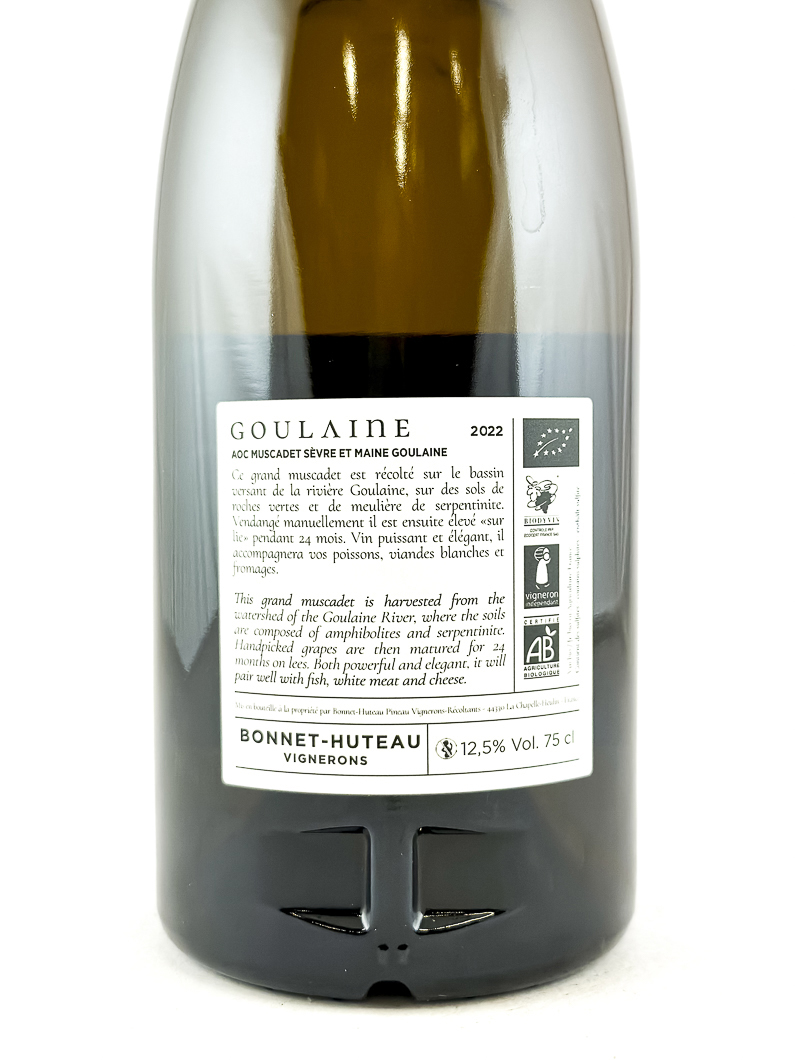 AOC Muscadet Sèvre et Maine Bonnet-Huteau Cru Goulaine, BIO 2022 75 cl Blanc
