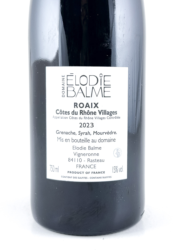 CDR Villages - Roaix  Elodie Balme Champs Libre  2024 75 cl Rouge