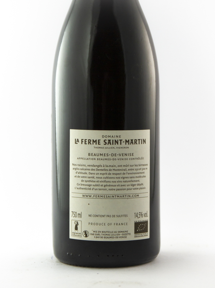 Ventoux La Ferme Saint-Martin beaume de venise saint martin BIO 2017 75 cl Rouge