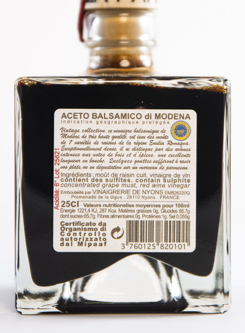 La Para Vinaigre balsamique de Modène IGP Vintage 25 cl