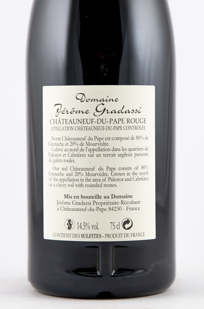 Châteauneuf du pape Jérôme Gradassi 2020 75 cl Rouge