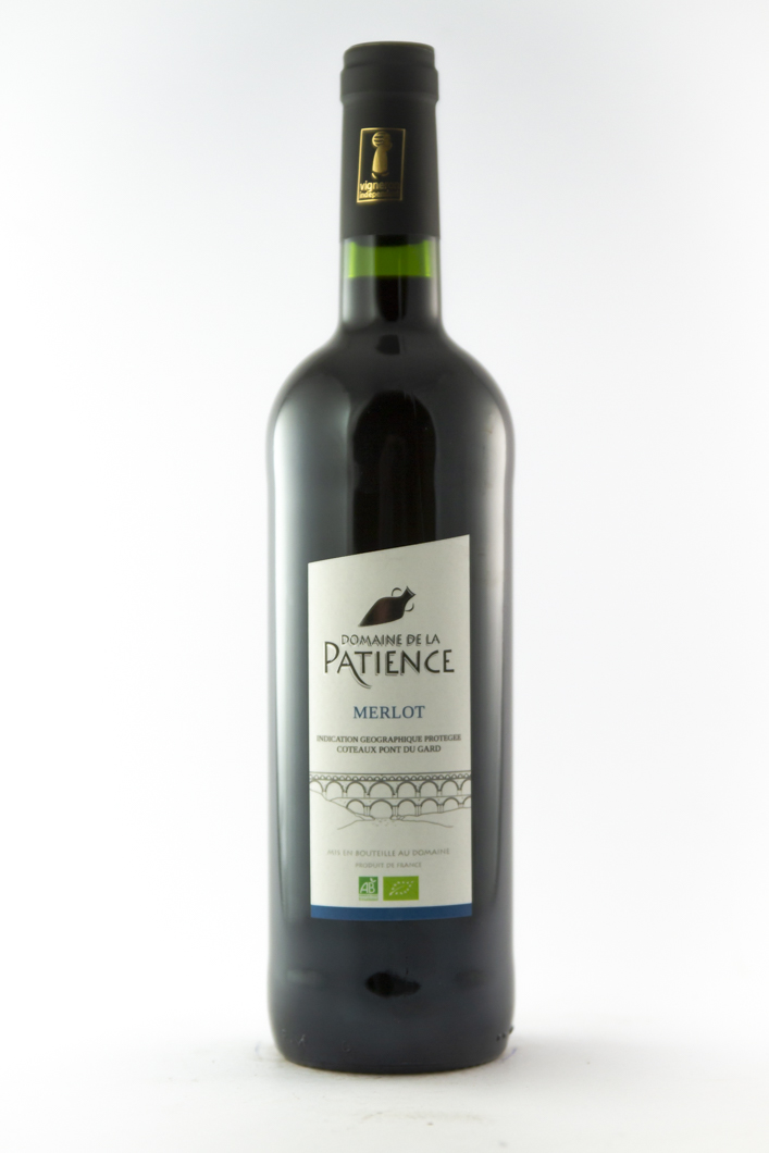 IGP Pont du Gard La Patience Merlot BIO 2022 75 cl Rouge